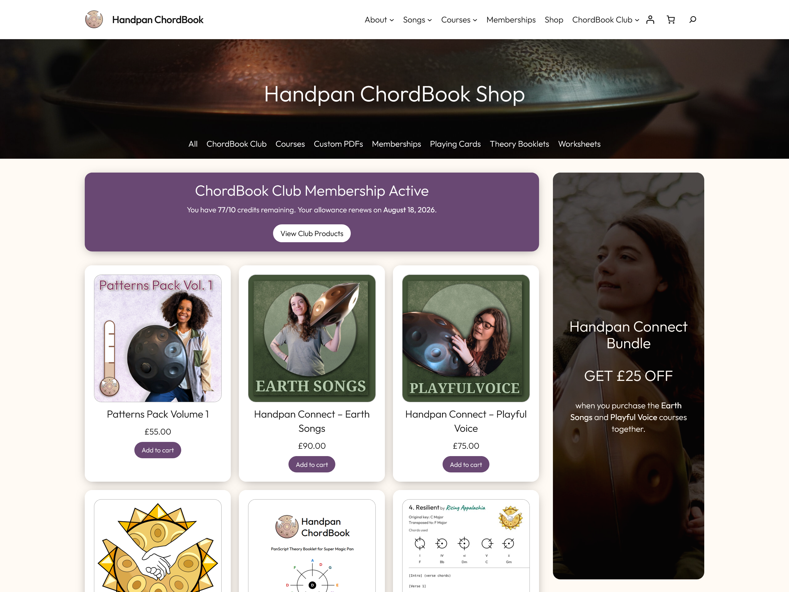 Handpan ChordBook - Shop HPCB - Shop